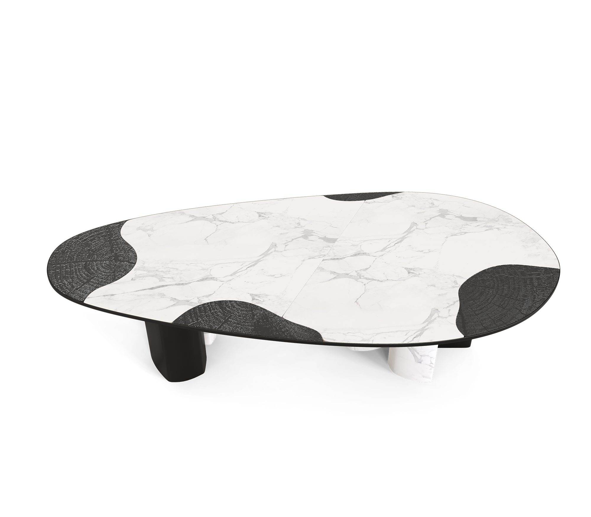 Обеденный стол Athena Carrara Marble & Onyx