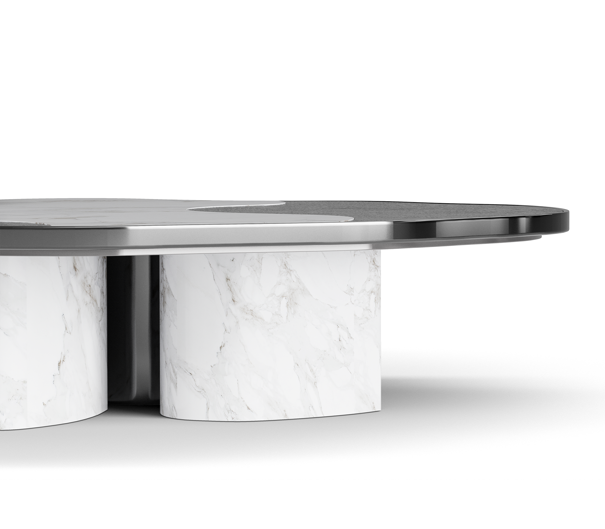 Журнальний столик Athena Calacatta Marble & Onyx Table Set