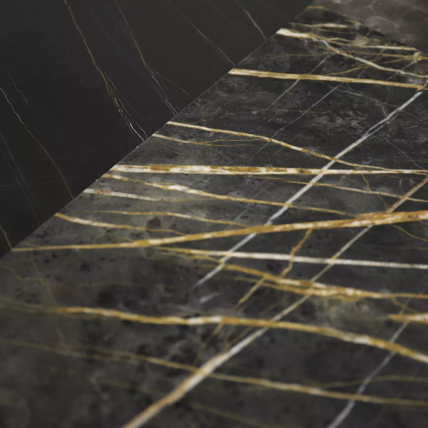 Обеденный стол Decovita Black & Gold Granite