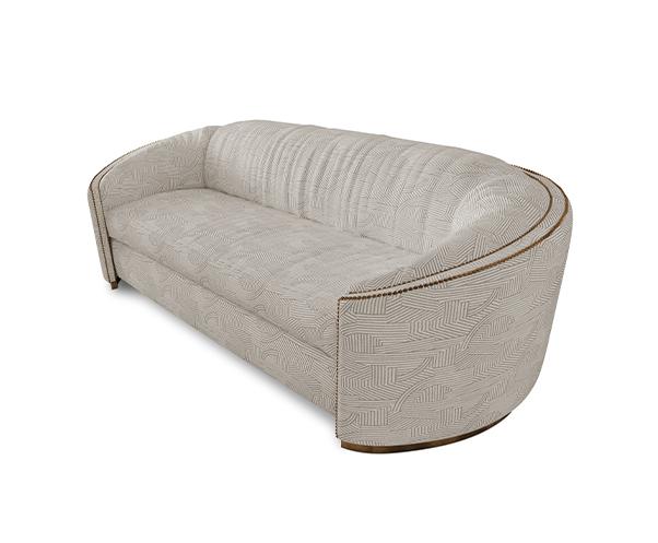 Бежевый изогнутый диван Premium Comfort