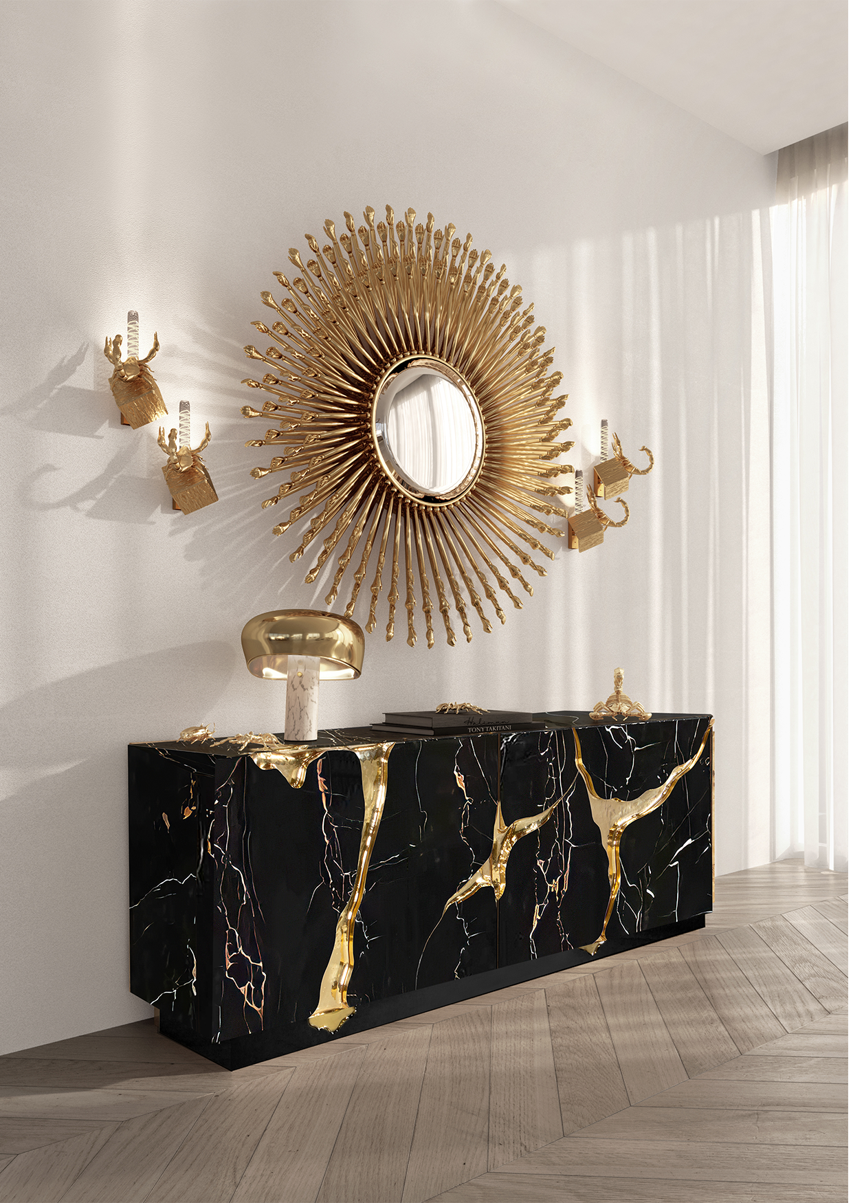 Тумба Black & Gold Opulent