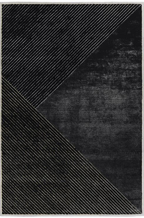 Ковер узелковый ручной работы Black Striped