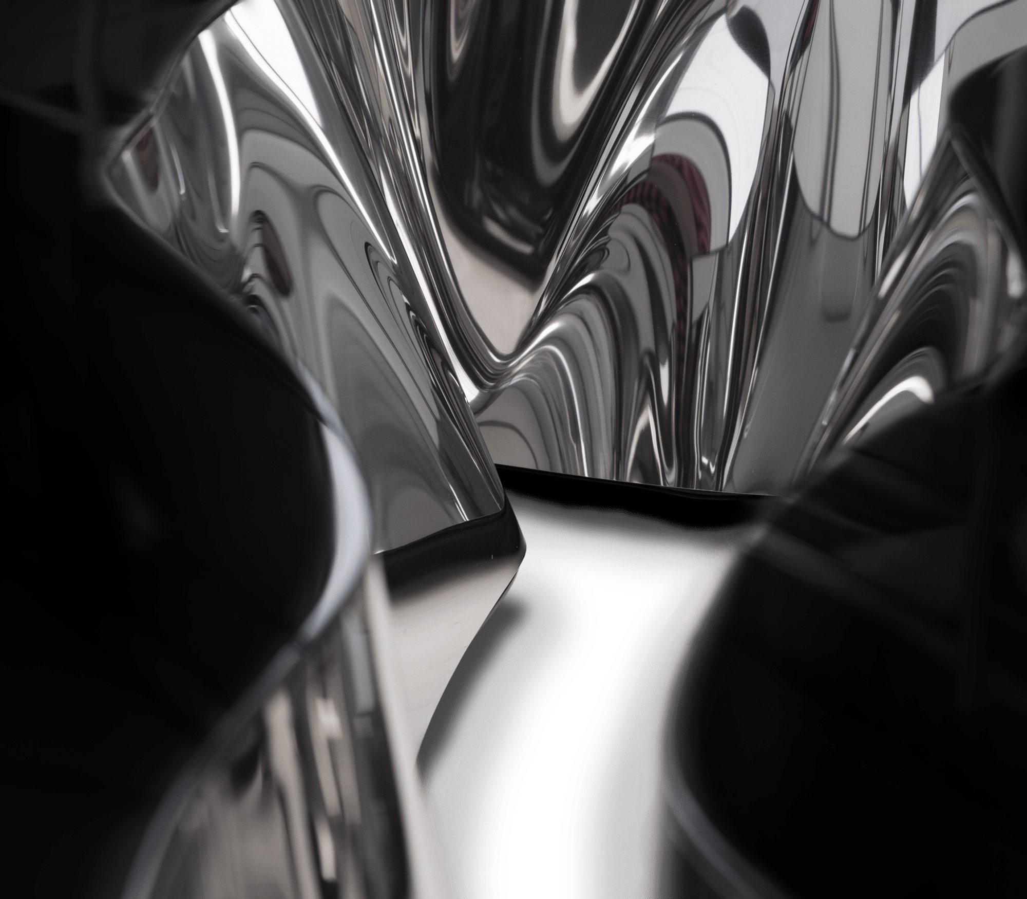 Журнальний столик Fissure Black Silver