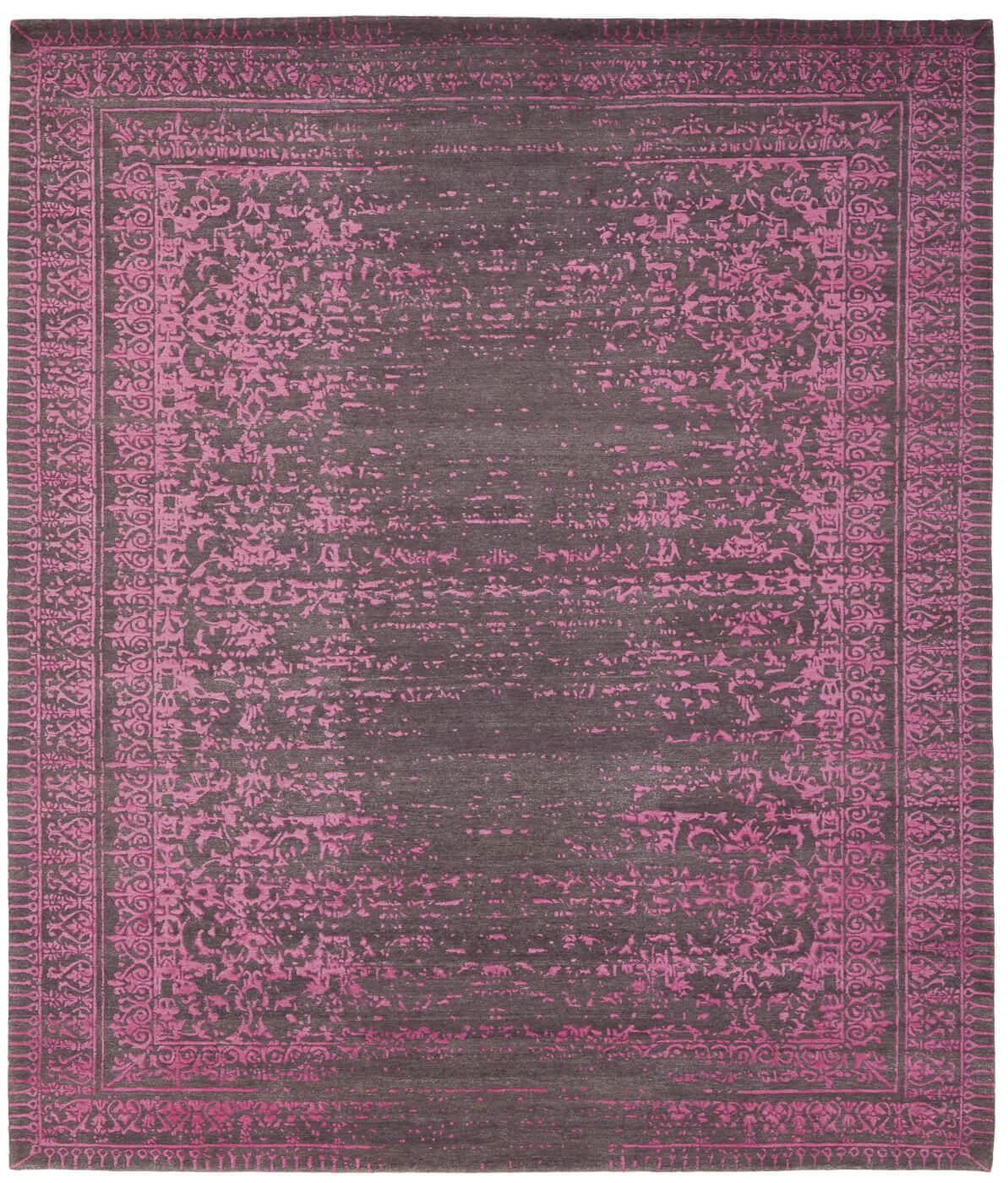 Ковер Ferrara Stomped Reverse Grey Pink ☞ Размер: 500 x 600 см