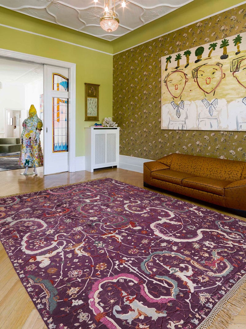 Оригинальный ковер ручной работы Tabriz Purple | Размер: 300 x 400 см