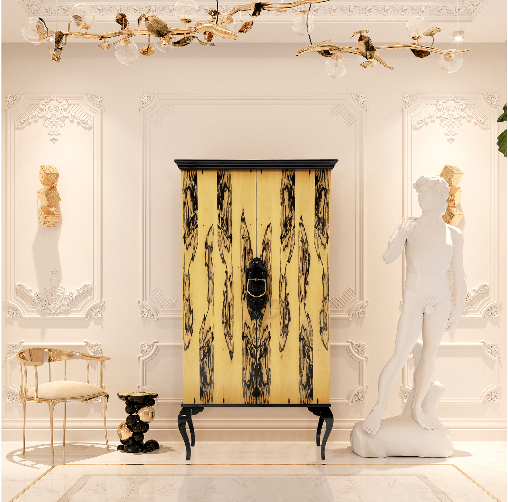 Шафа Louvre Ebony Royal