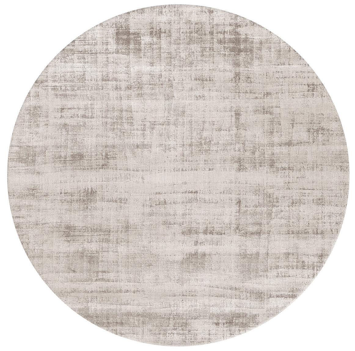 Круглий шовковий килим Gray Round Banana Silk | Розмір: Ø 300 см