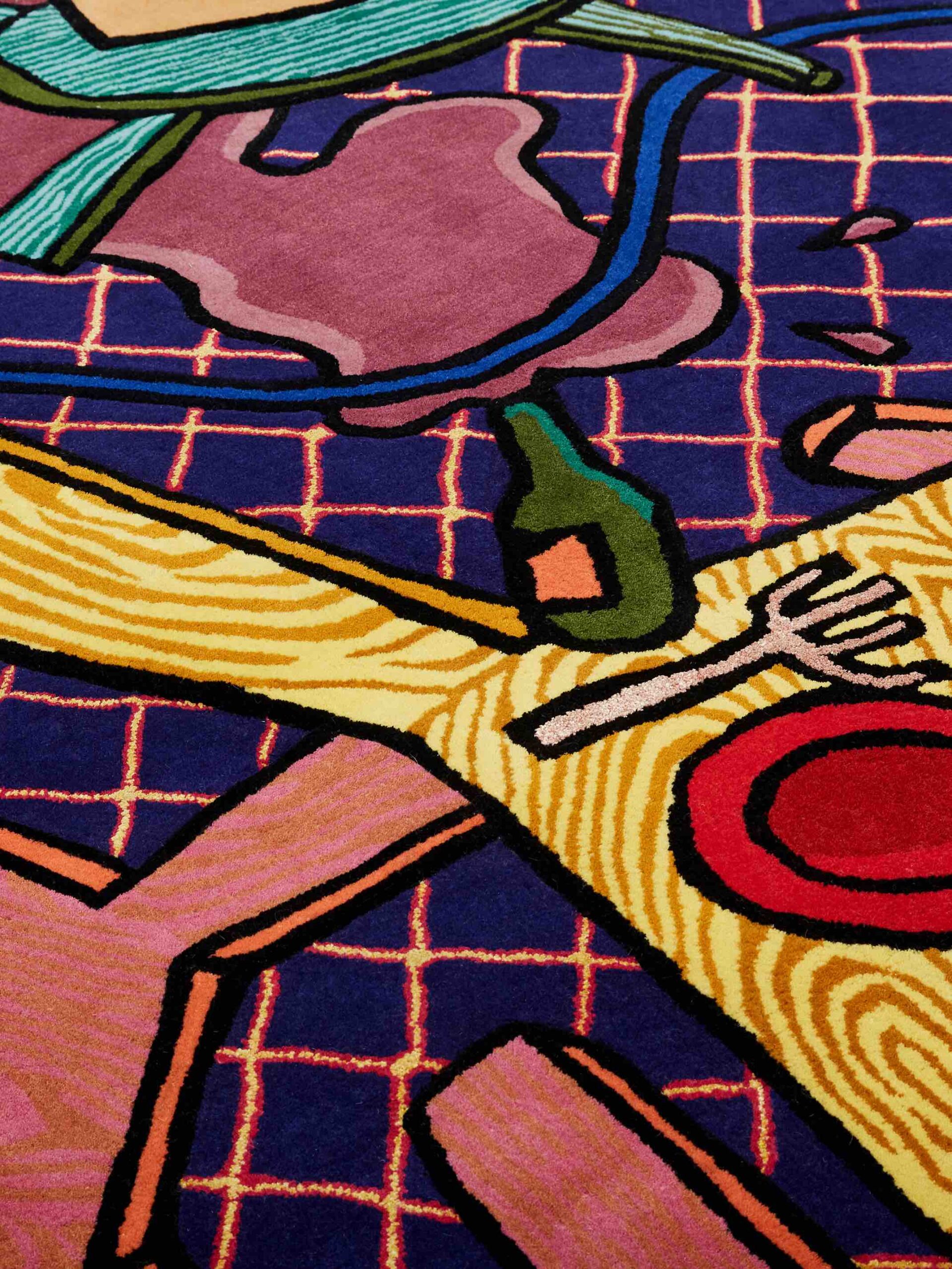 Круглий килим італійський ручної роботи Flatter