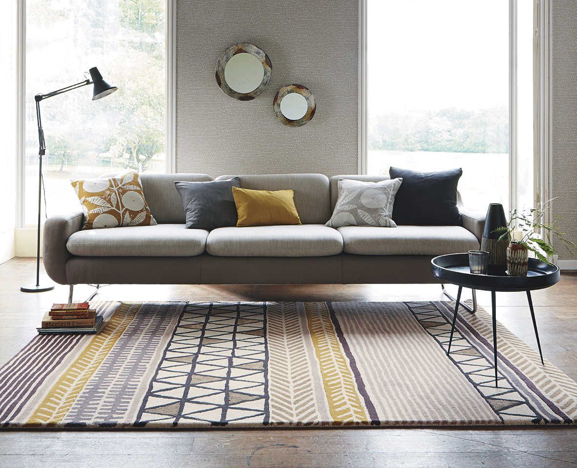 Шерстяний килим преміум Living Raita Taupe ☞ Розмір: 200 x 280 см