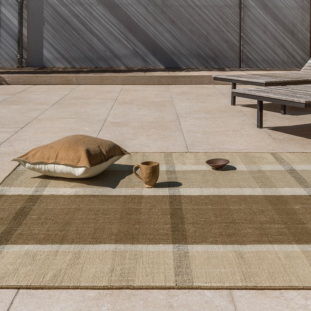 Килим вуличний Zona Cashew Block Stripe 497501 | Розмір: 140 x 200 см