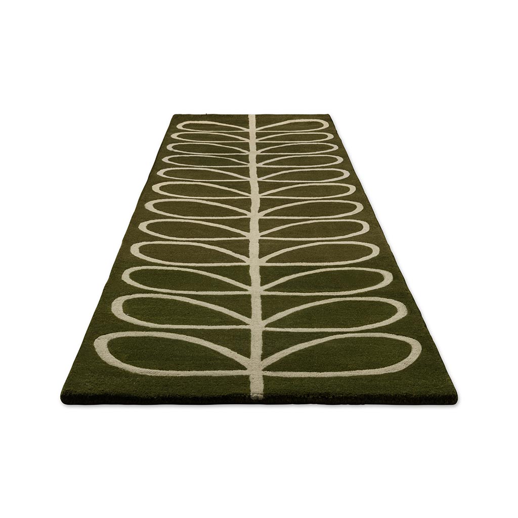 Килимова доріжка Linear Stem Olive