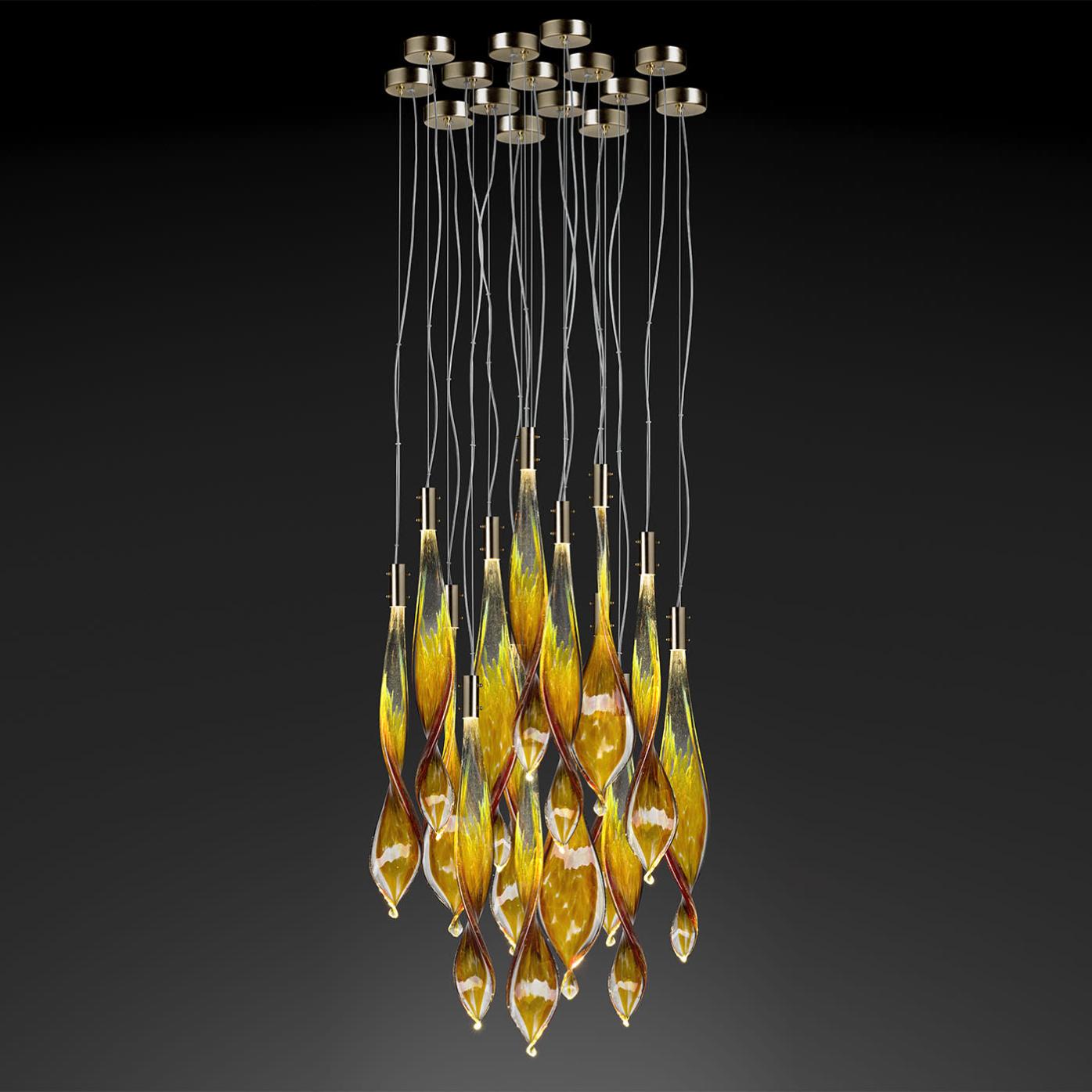 Подвесной светильник Murano Leaves 14