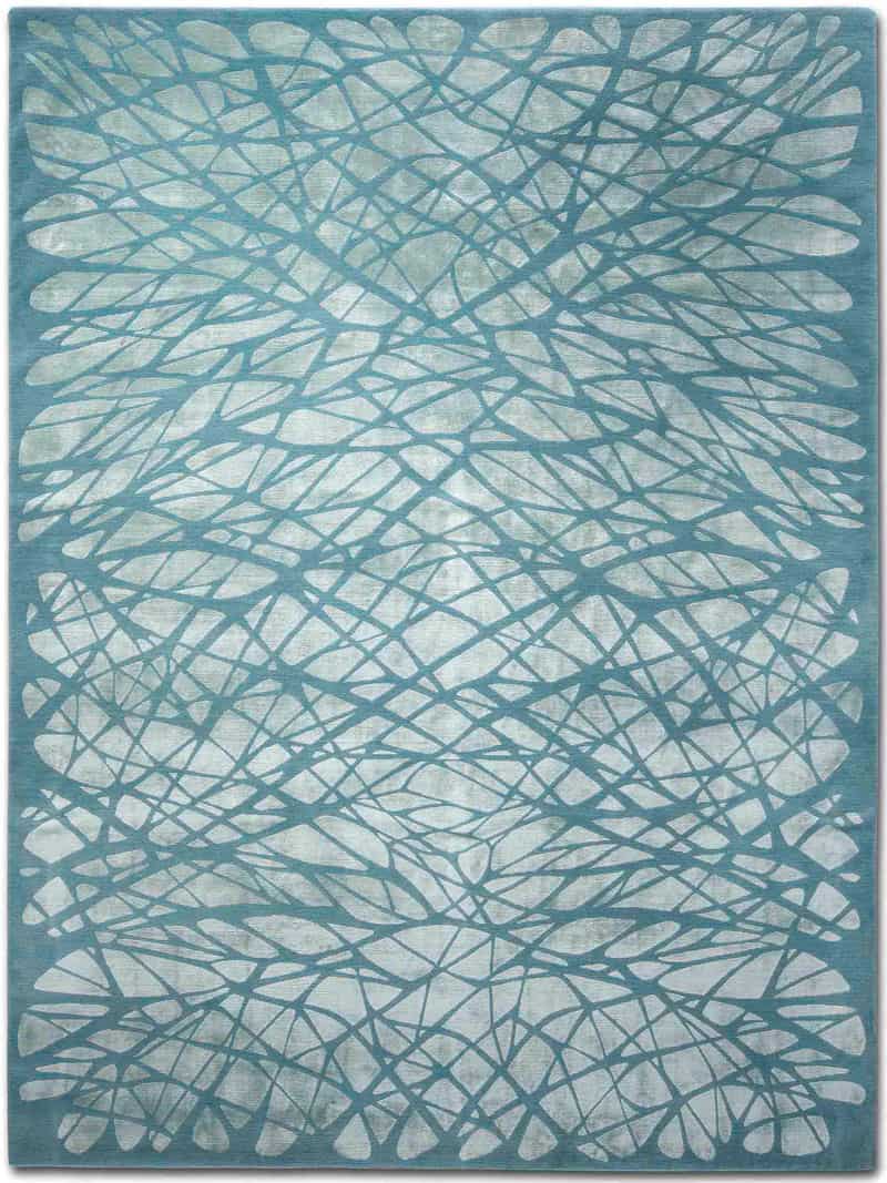 Изящный ковер ручной работы Dresden Light Turquoise ☞ Розмір: 250 x 300 см