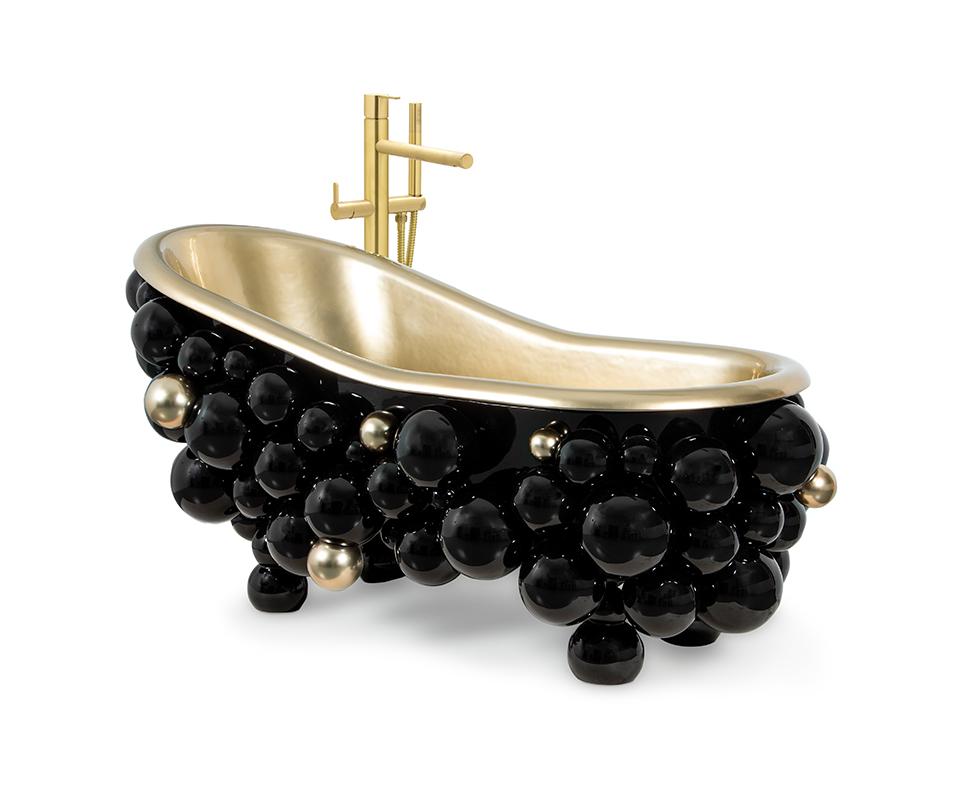 Дизайнерская ванна Gravity Black / Gold