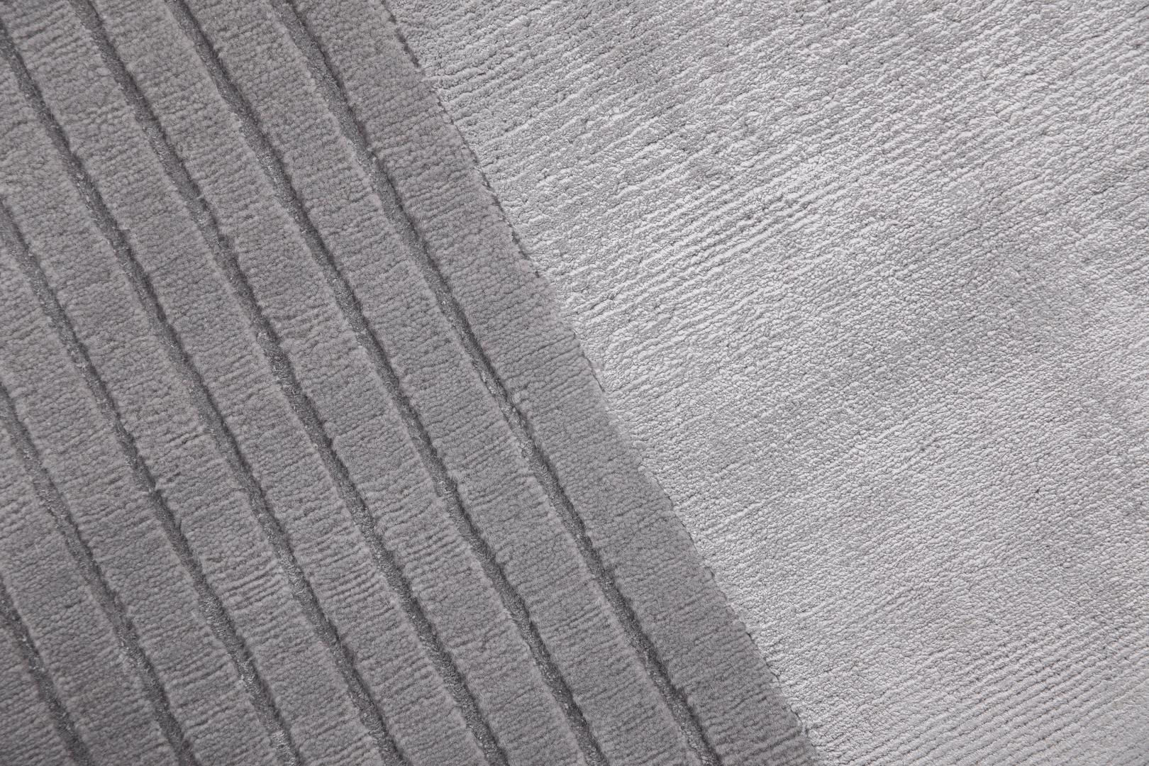 Ковер геометрический ручной работы Grey Frame