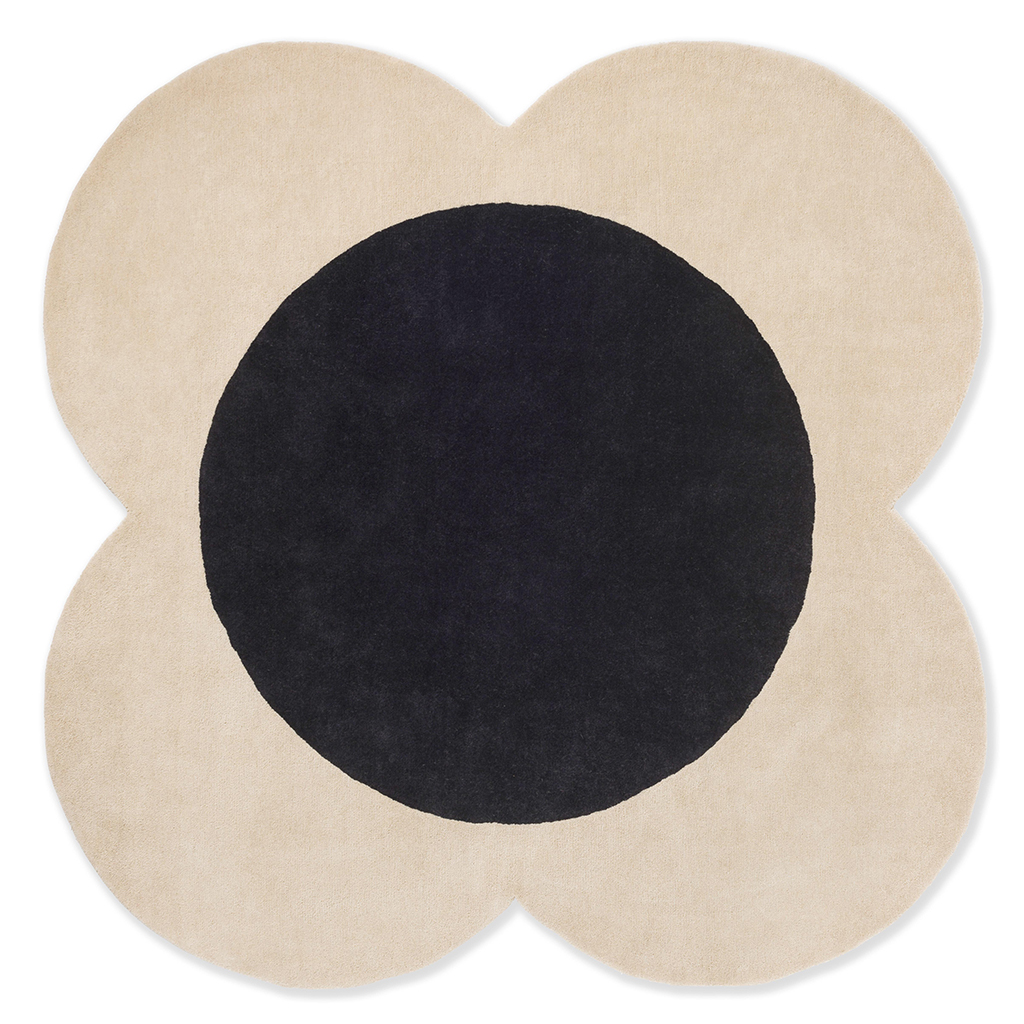Ковер Flower Spot Ecru / Black 158409