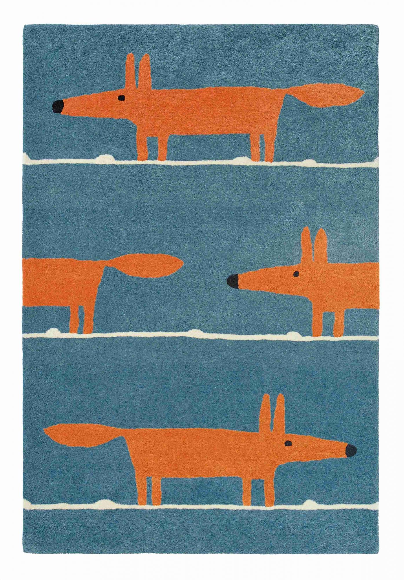 Шерстяний килим преміум Mr Fox Denim