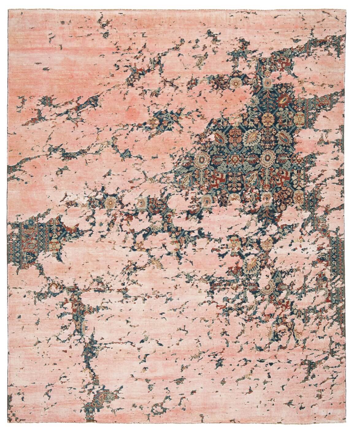 Ковер Tabriz Canal Aerial Navyblue E135 Silk