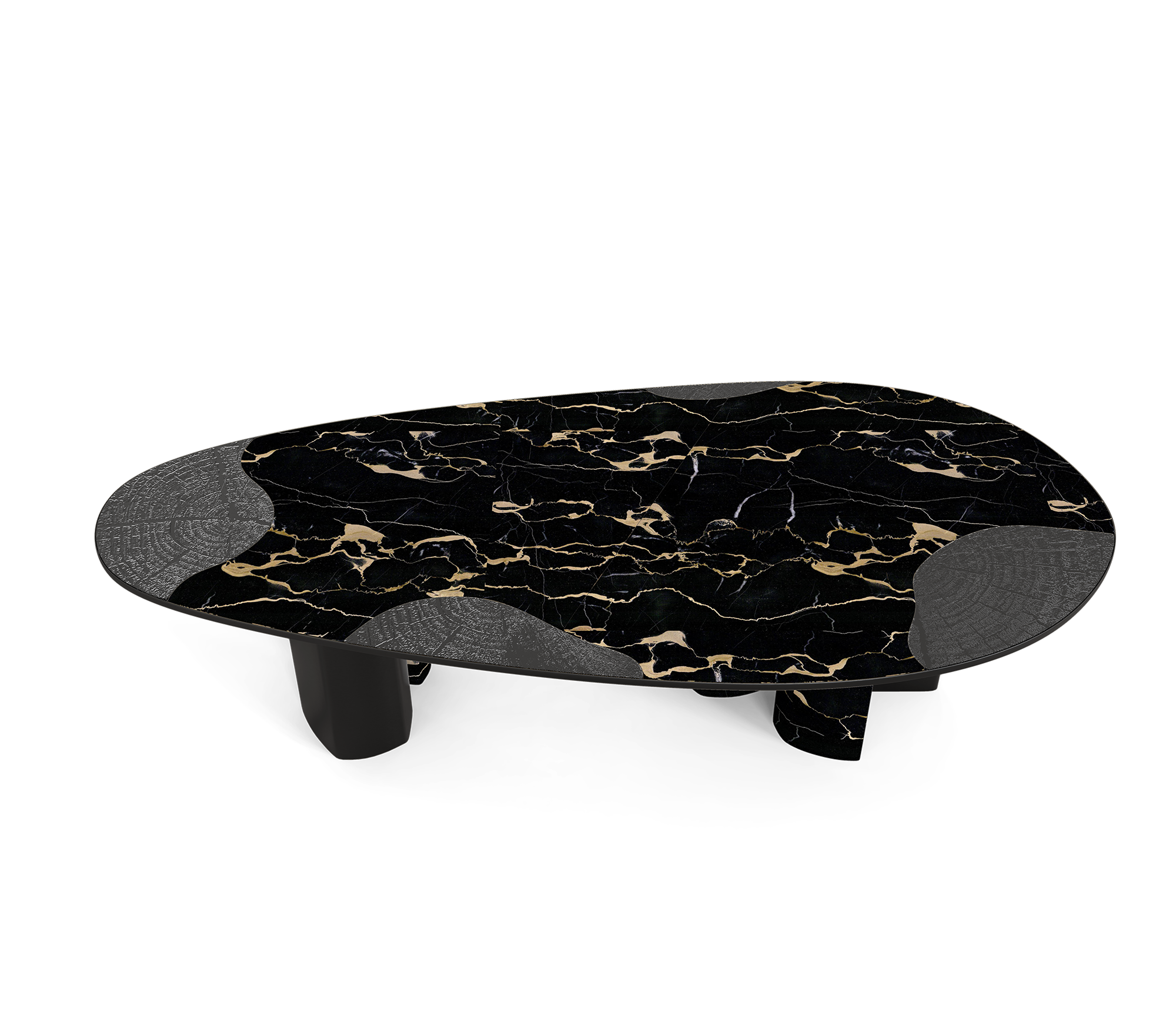 Обеденный стол Athena Portoro Marble & Onyx