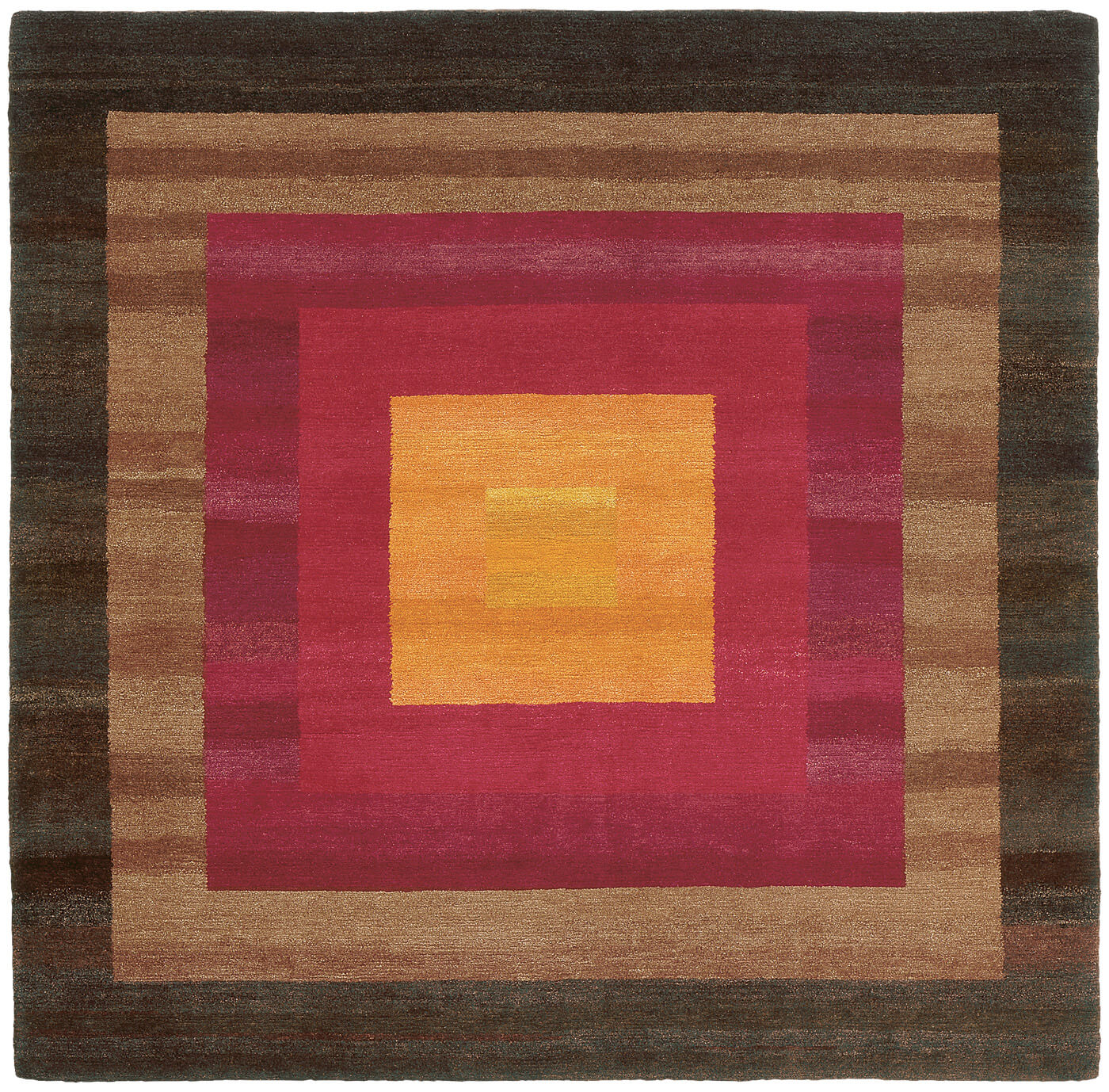 Килим 6 Border Orange Brown