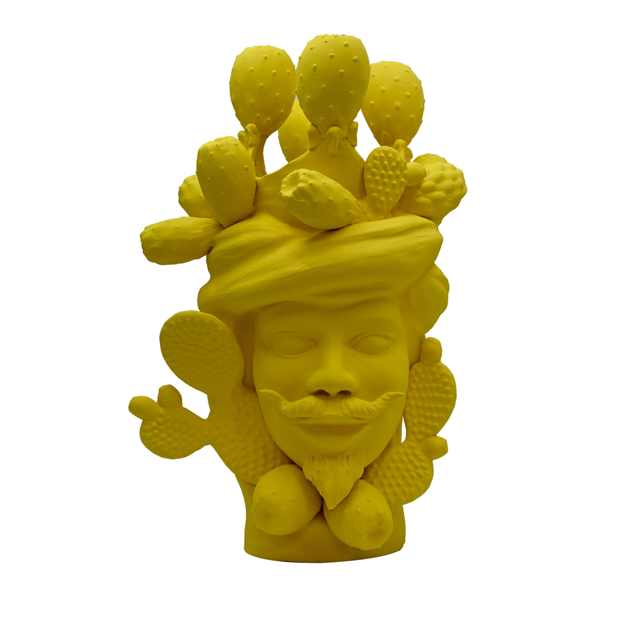 Уникальная жёлтая скульптура Moor's Head