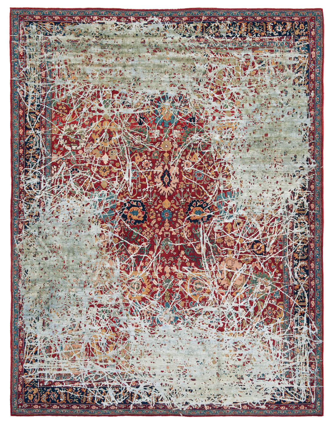 Ковер эксклюзивный Bidjar Highgate Enjoy Red Grey Silk