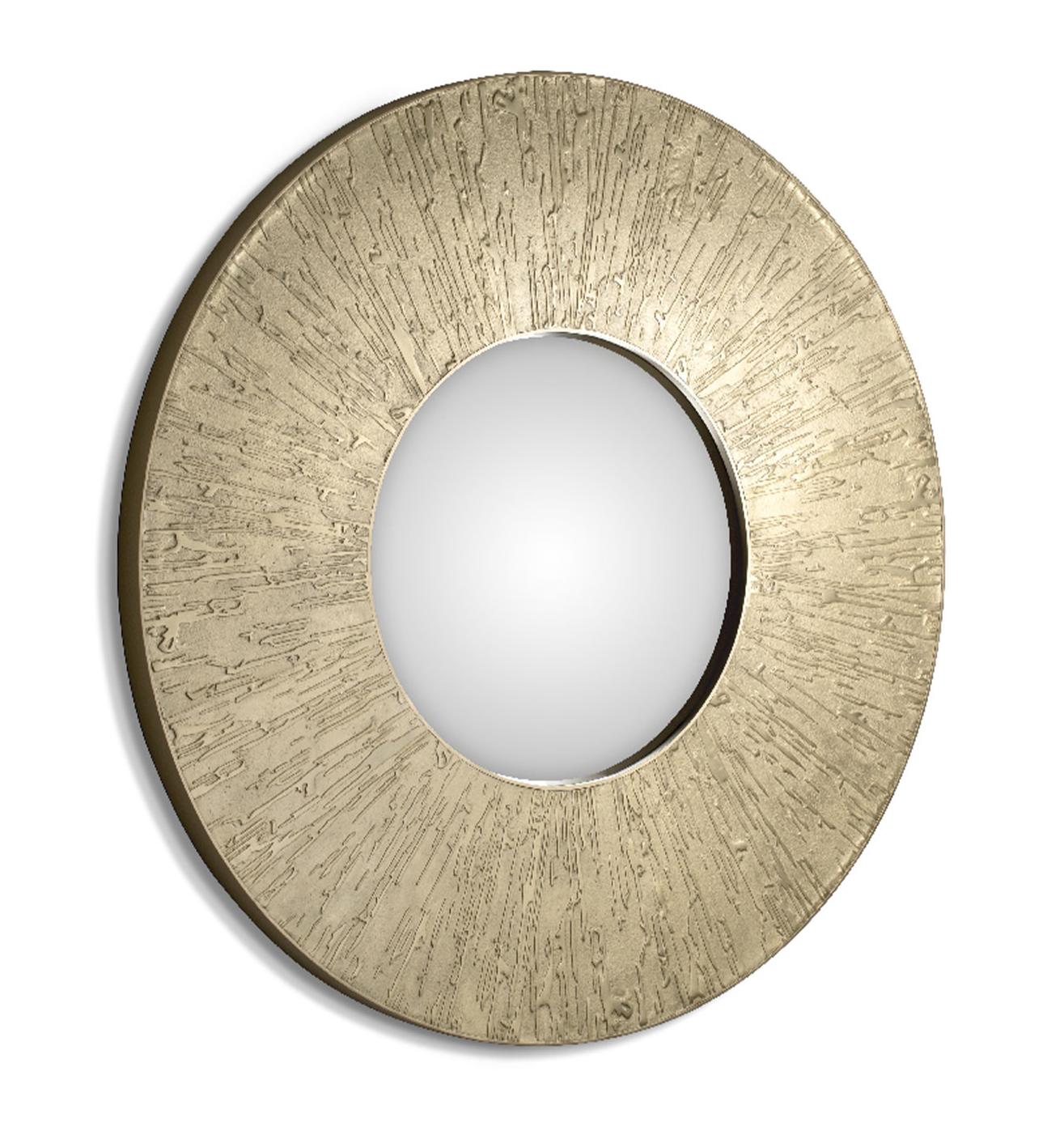 Зеркало Round Brass Accent