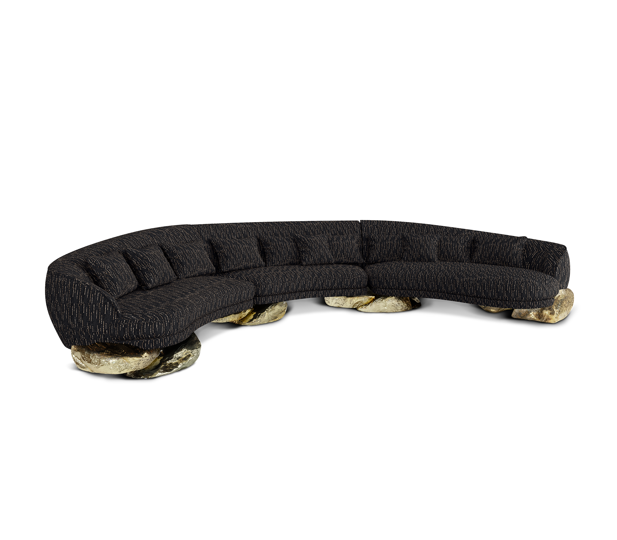 Диван Angora Black Curved