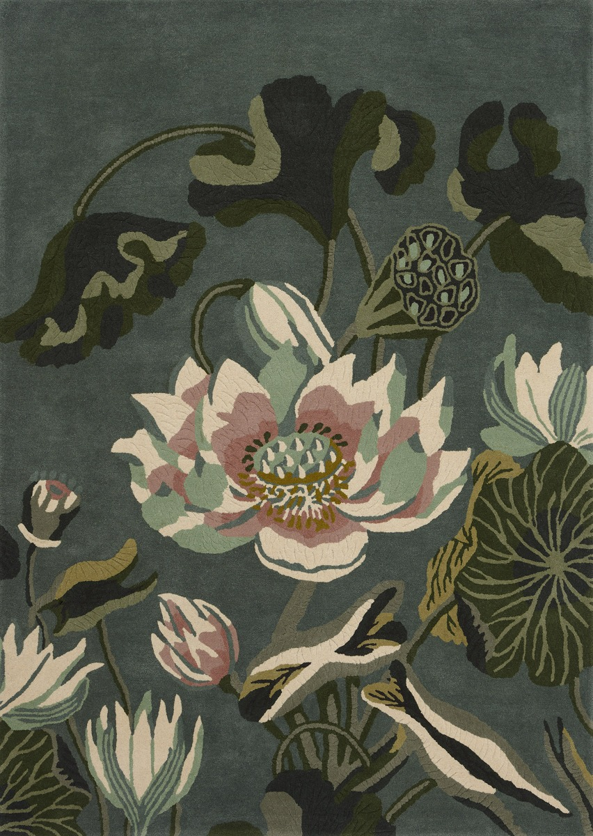 Ковер Waterlily Midnight Pond ☞ Размер: 200 x 280 см