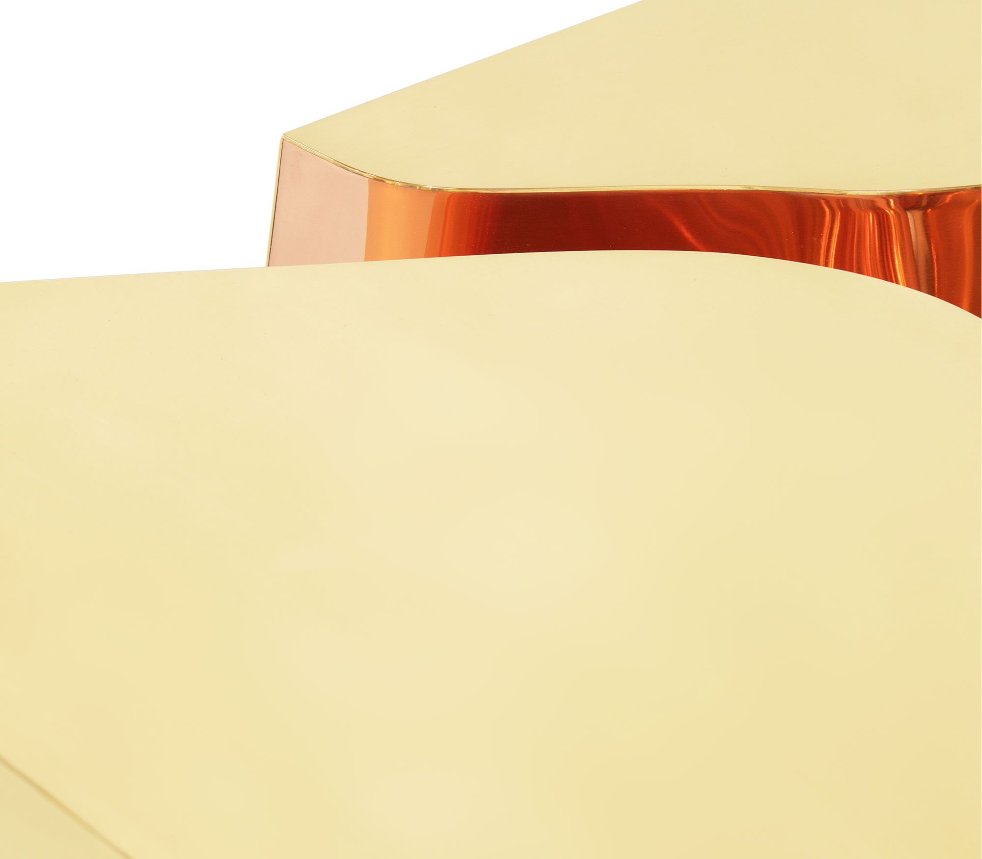 Журнальный столик Fissure Gold Copper