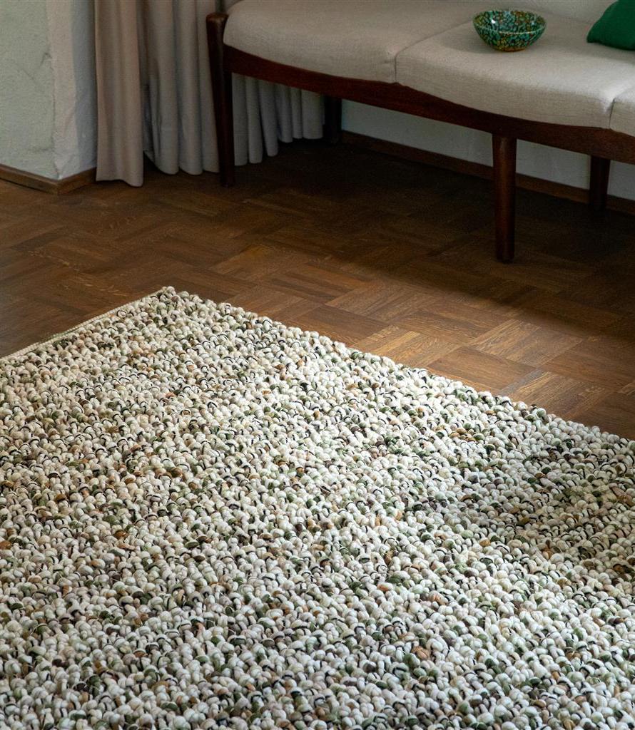 Килим із вовни Marble Moss Green 029537 | Розмір: 170 x 240 см
