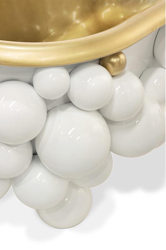 Дизайнерська ванна Gravity White/Gold