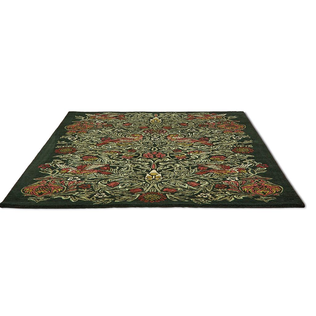 Килим ручної роботи Bird Tump Green 128307 | Розмір: 200 x 280 см