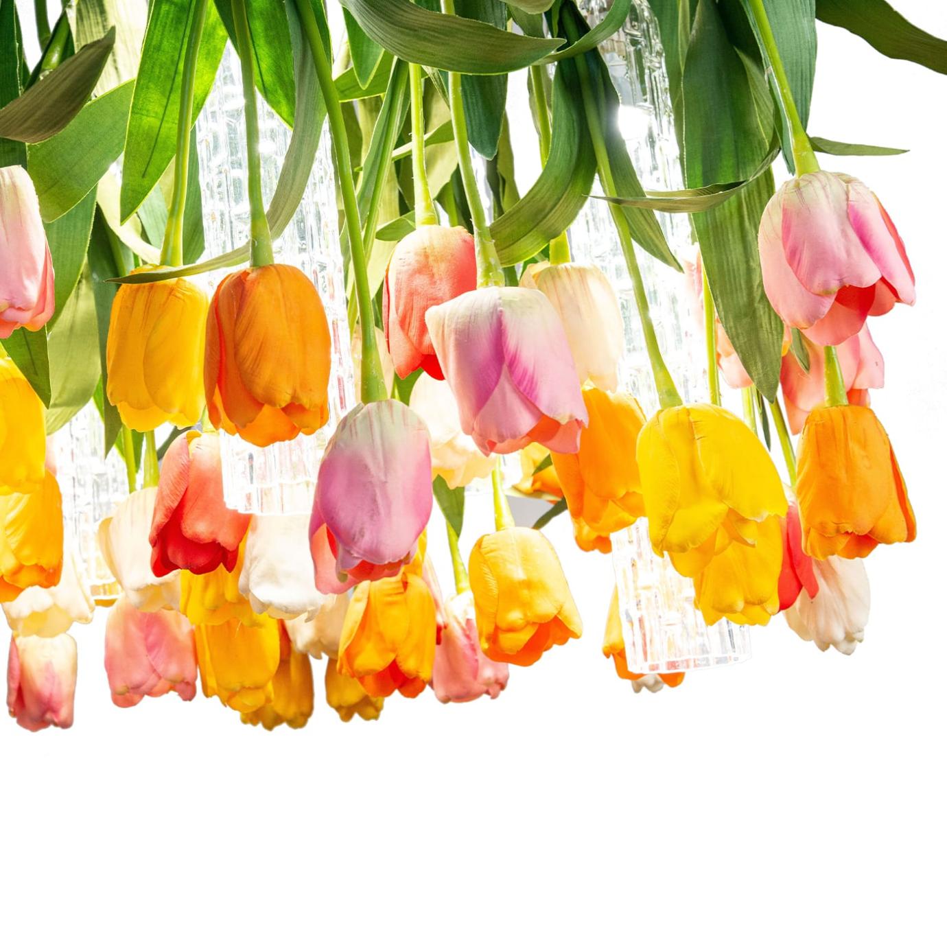 Кругла люстра Tulip