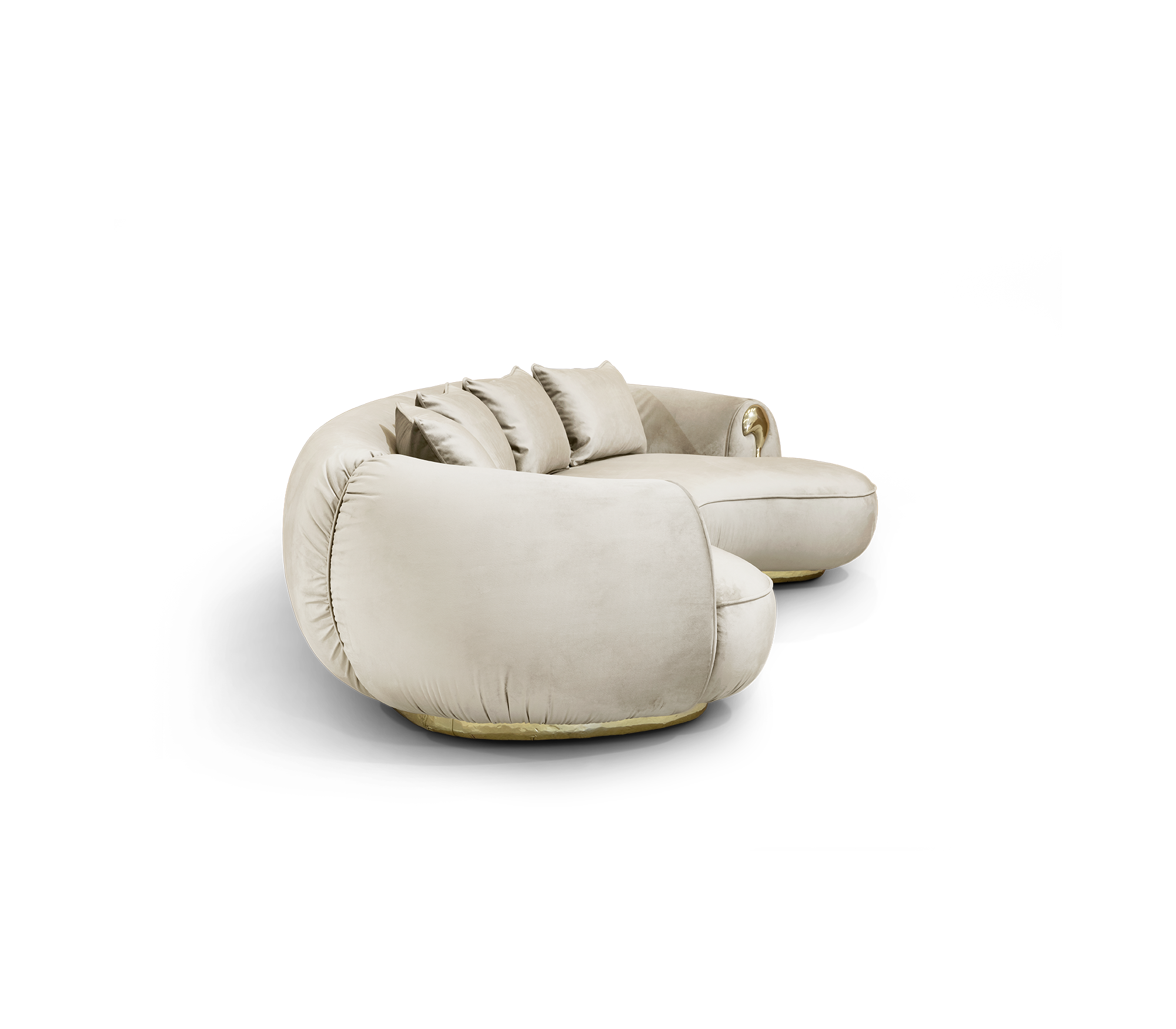Диван Solara Cream Curved Luxe