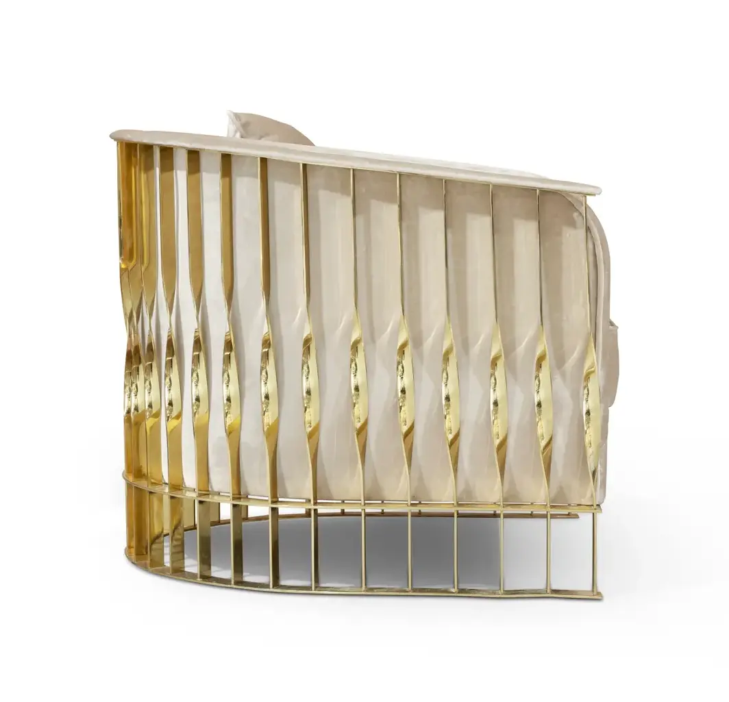 Кресло Solene Polished Brass