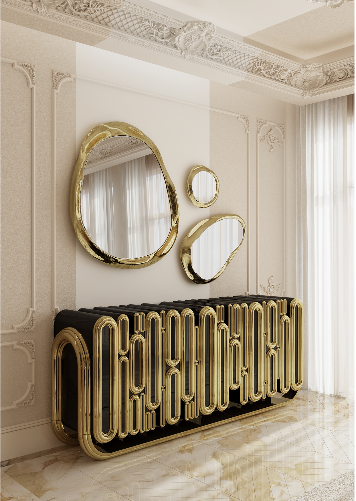 Тумба Ellipse Gold
