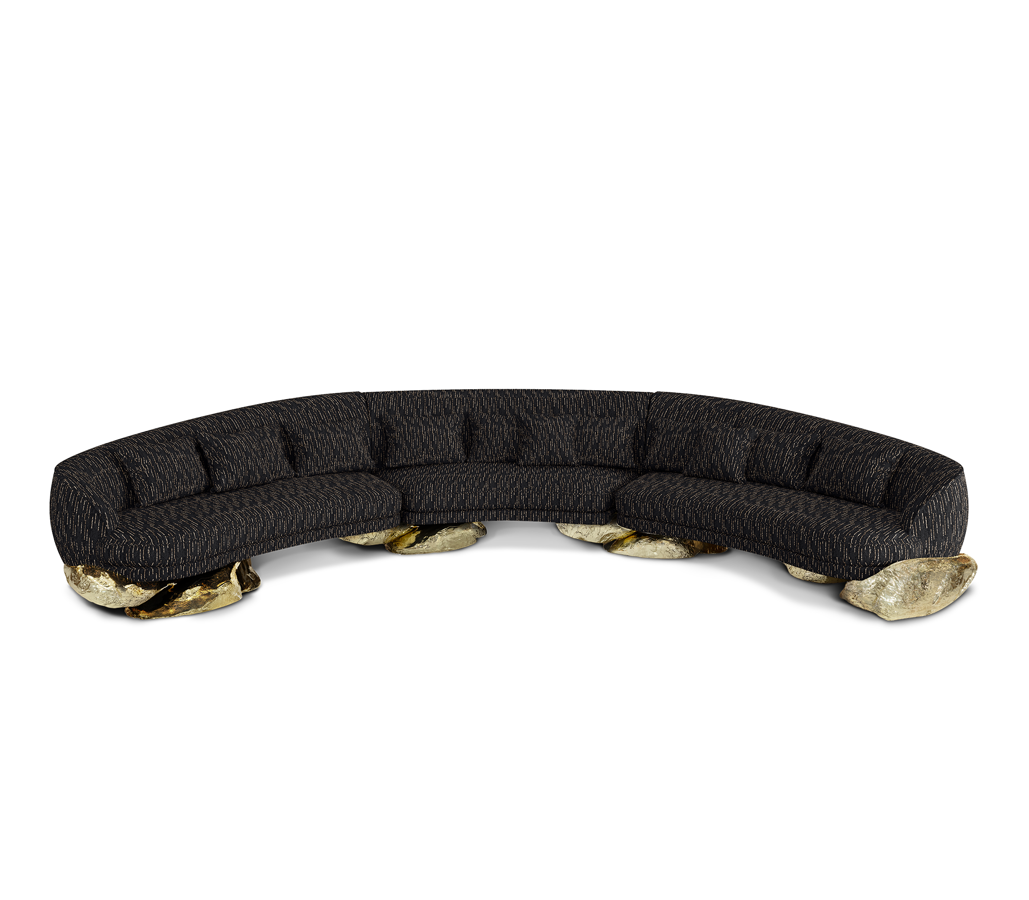 Диван Angora Black Curved