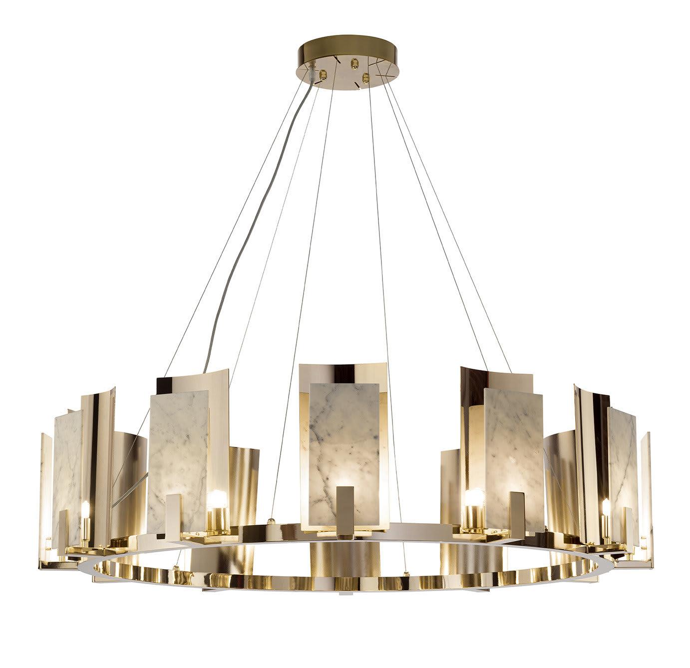 Круглая люстра Carrara Gold