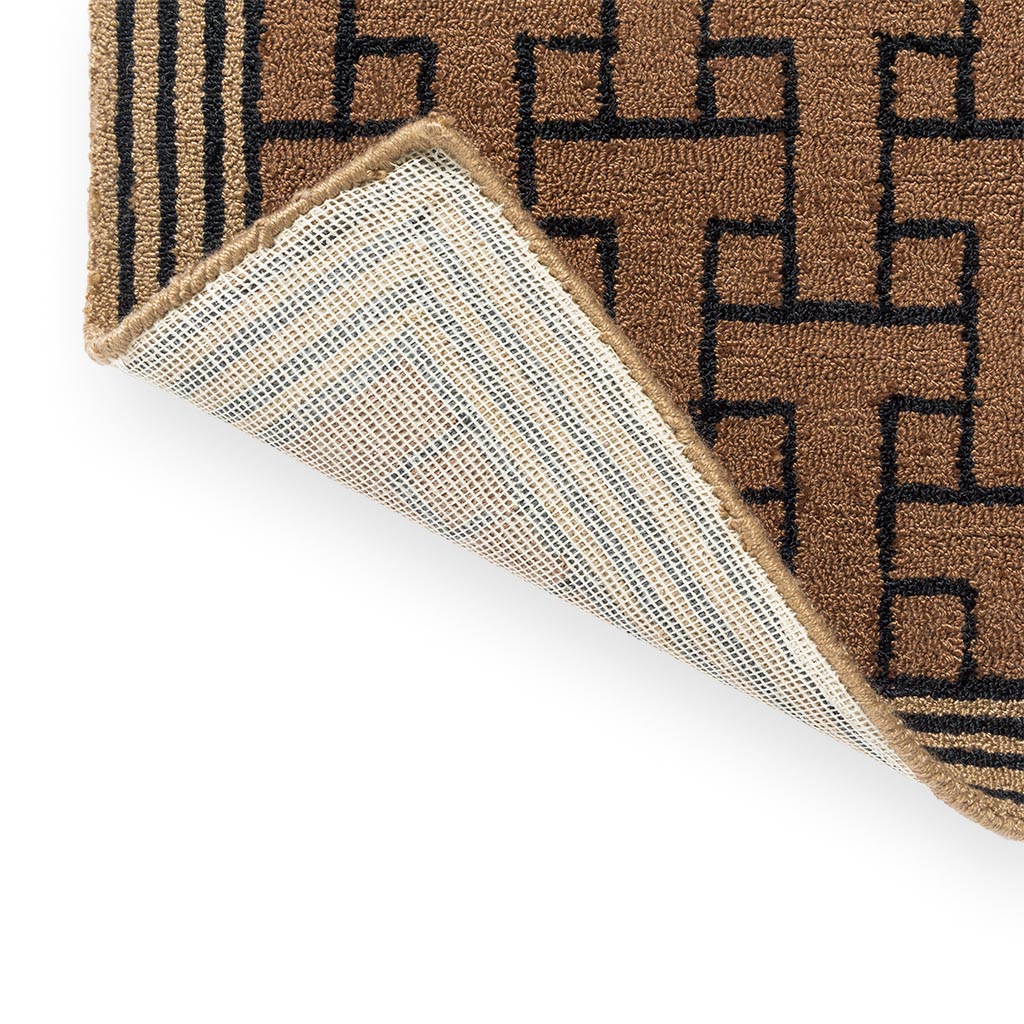 Вуличний килим TB T Monogram Light Brown 455811 | Розмір: 160 x 230 см
