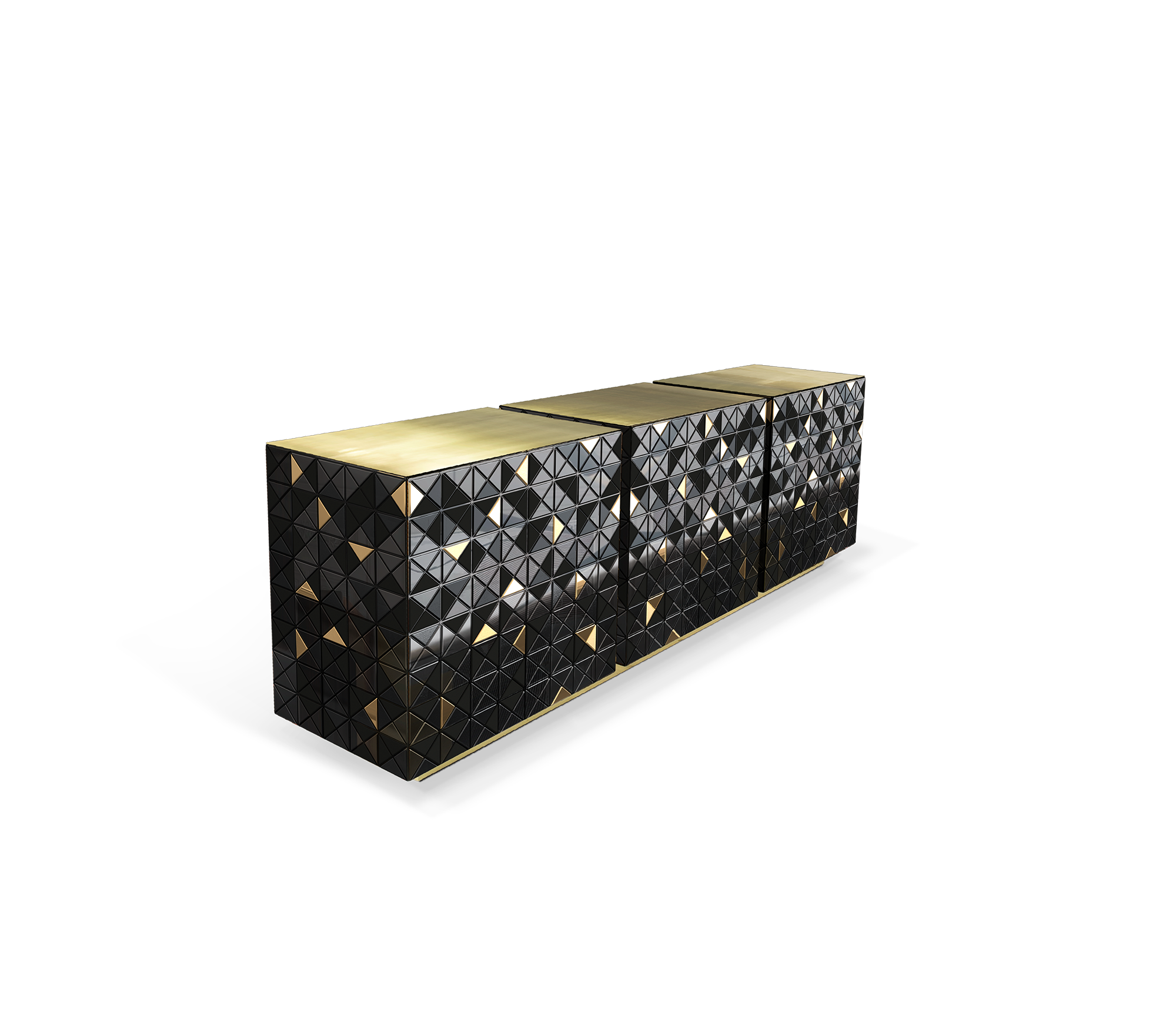 Тумба Mosaic Gold & Black