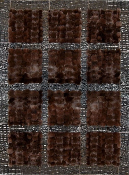Ковер из меха и кожи Fox Fur | Размер: 300 x 400 см