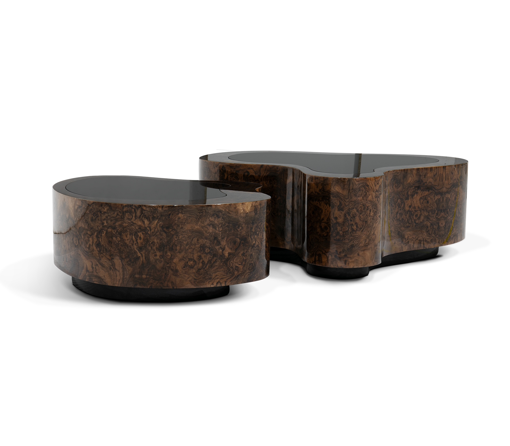Журнальний столик Crest Walnut Set | Конфігурація: Big
