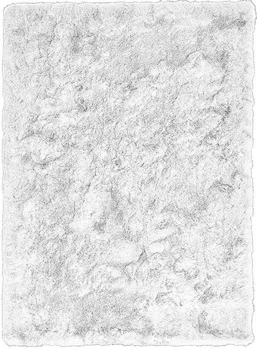 Килим ворсистий білий Aster ☞ Розмір: 80 x 140 см