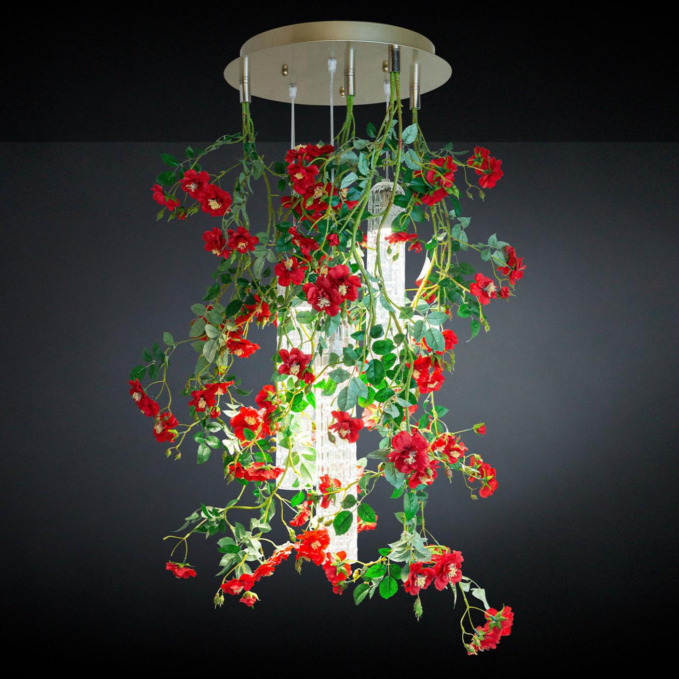 Мала люстра Red Roses