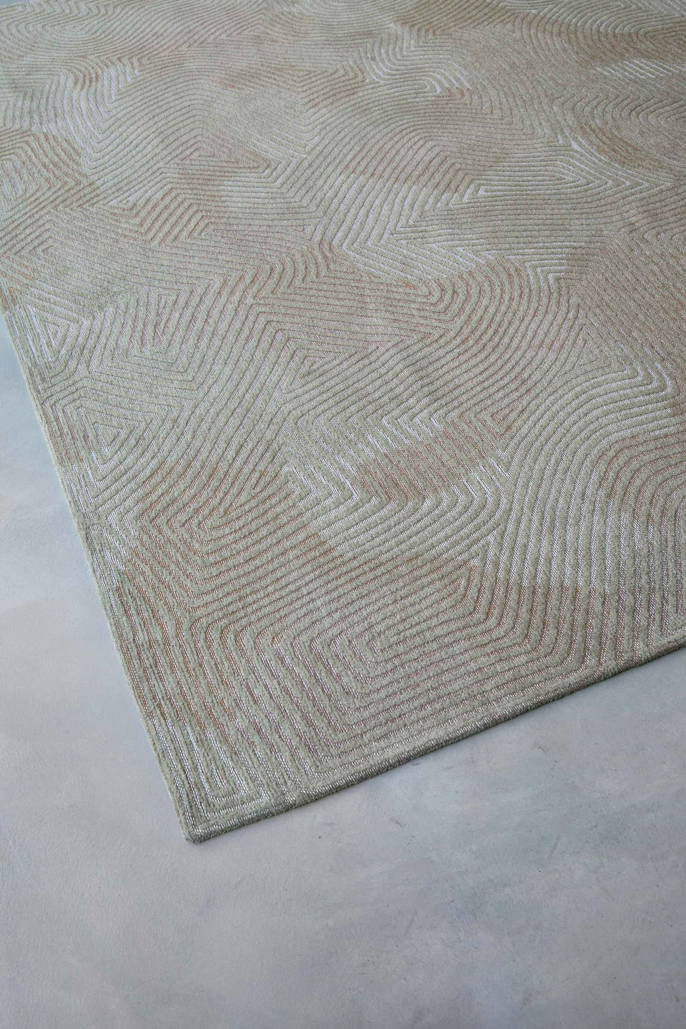 Ковер абстрактный Бельгия Coral - Shell Beige | Размер: 170 x 240 см
