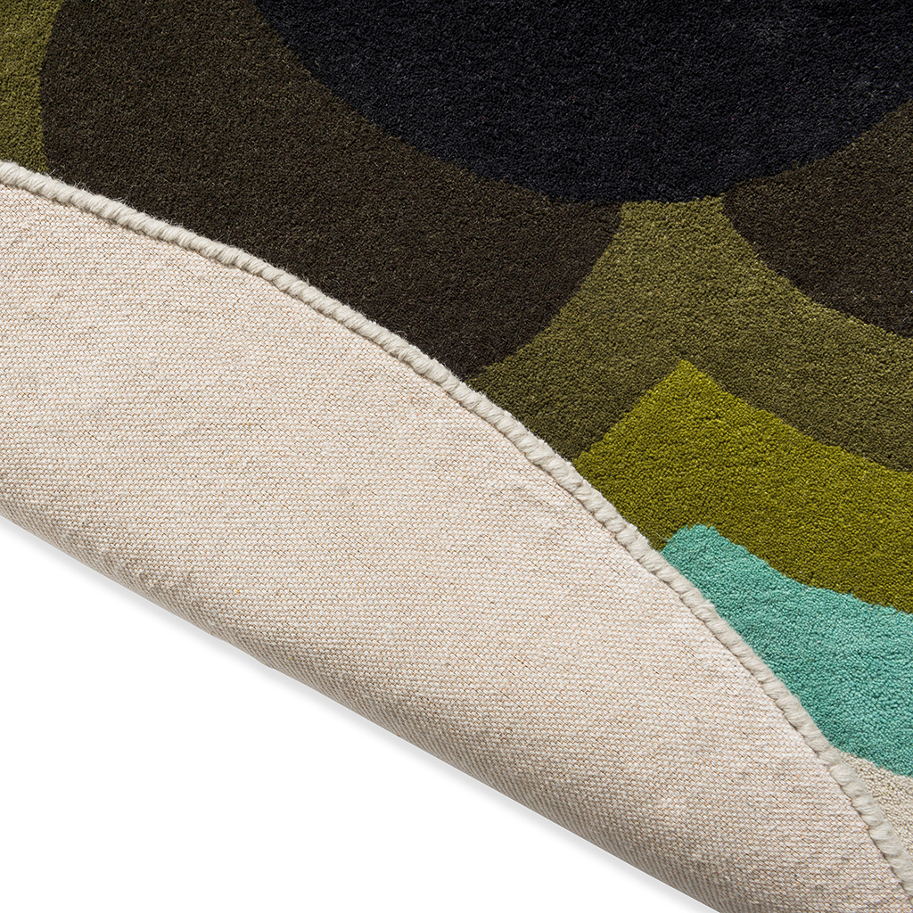 Килим круглий Sunflower Olive 060007 | Розмір: Ø 150 см