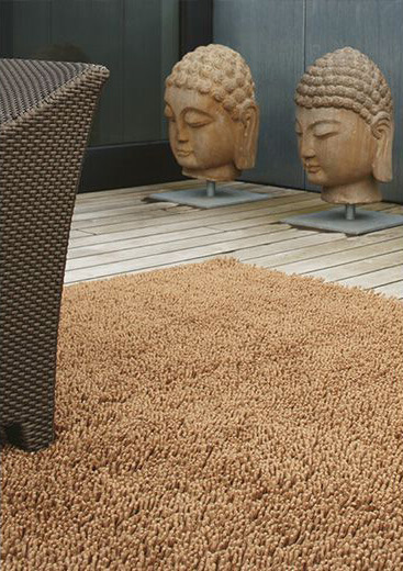Ковер шегги коричневый Gravel