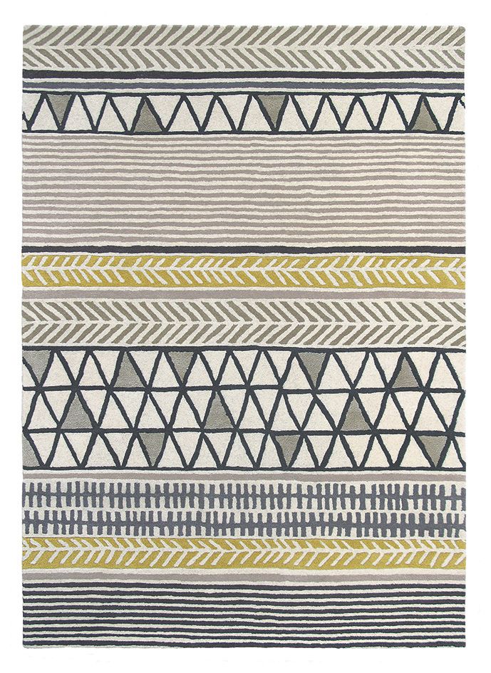 Шерстяний килим преміум Living Raita Taupe ☞ Розмір: 200 x 280 см