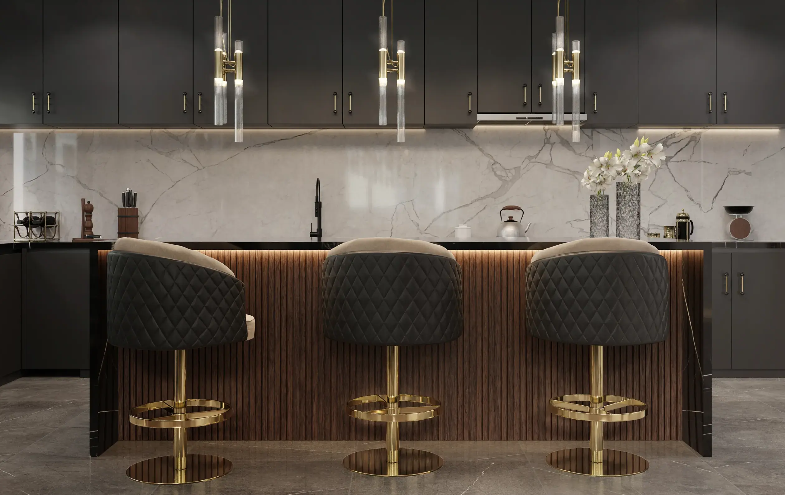 Поворотний барний стілець Luxe - 4